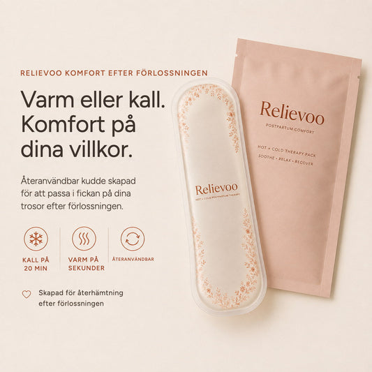 Relievoo perineal therapy pack and pouch: cold in about 20 minutes, warm in seconds, reusable rvpumpen rvhasar