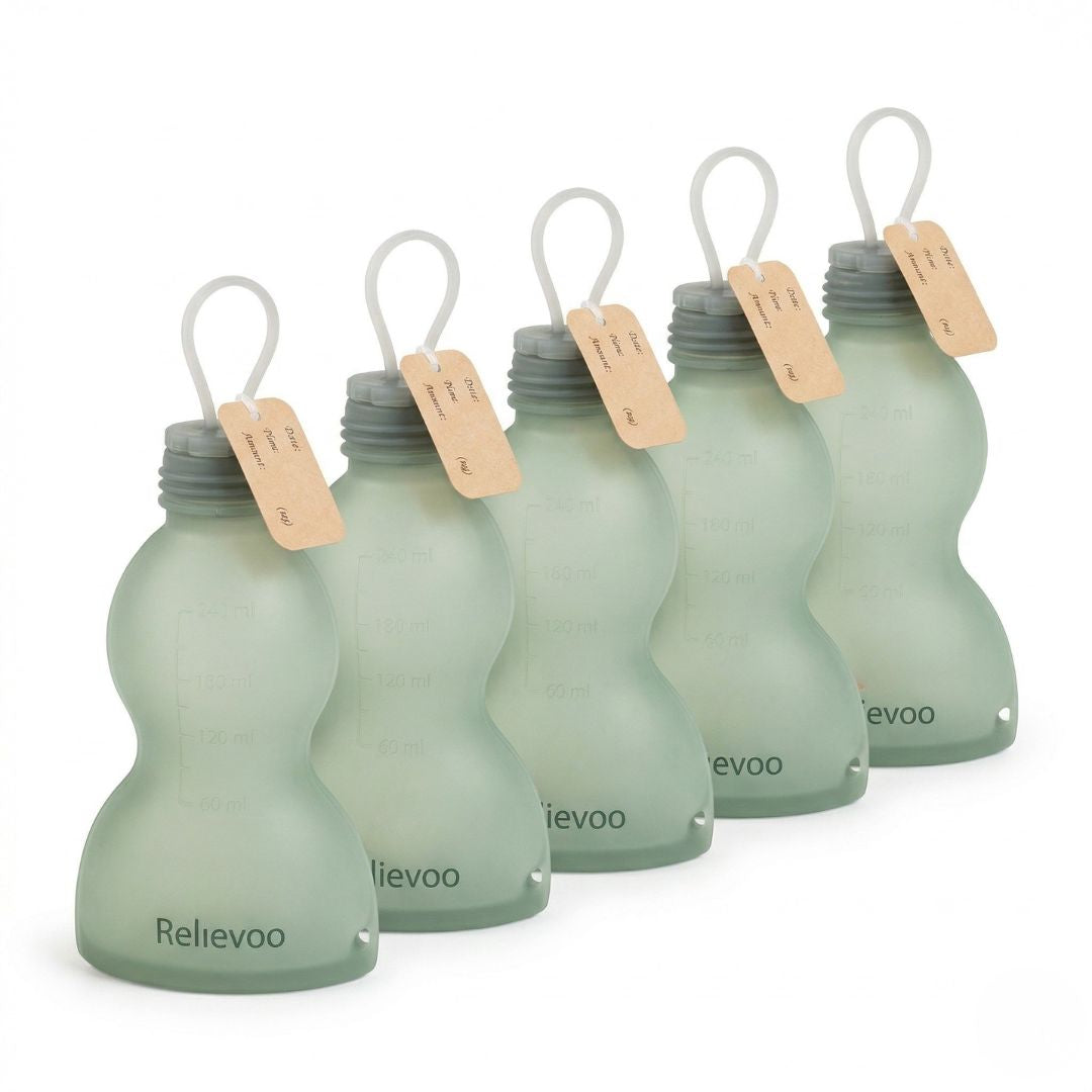storing breast milk guidelines australia, Relievoo Reusable Silicone Breast Milk Storage Bags