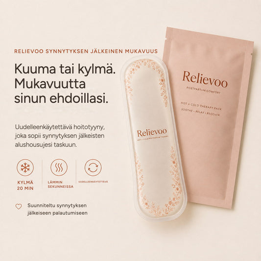 Relievoo perineal therapy pack and pouch: cold in about 20 minutes, warm in seconds, reusable rvpumpen rvhasar