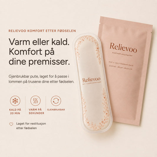 Relievoo perineal therapy pack and pouch: cold in about 20 minutes, warm in seconds, reusable rvpumpen rvhasar