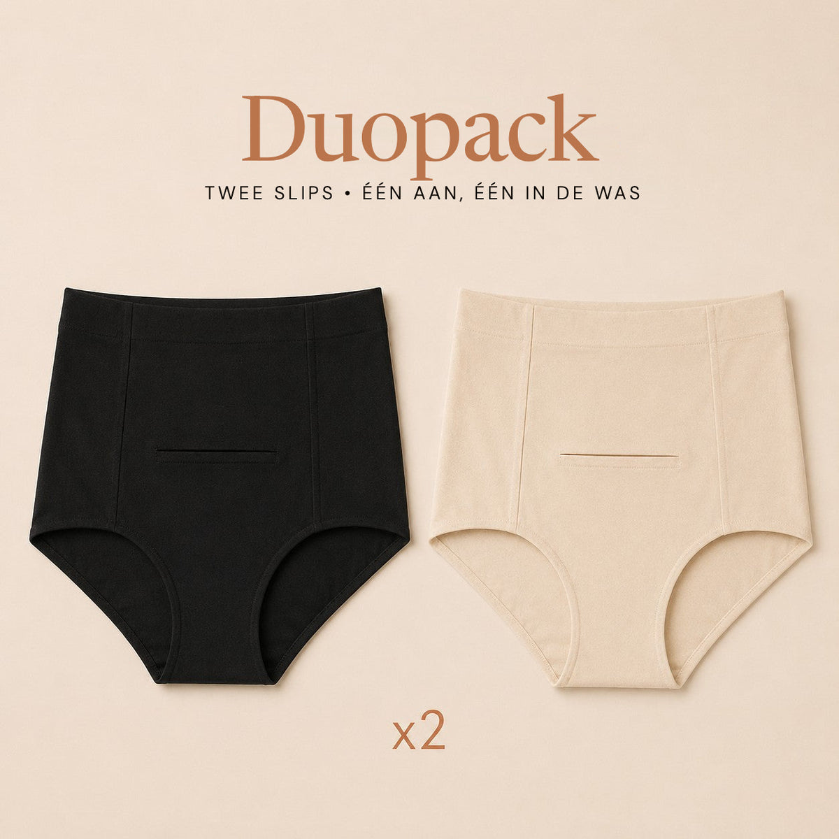 Relievoo Postpartum Soothing Briefs twin pack, two briefs included, one on and one in the wash rvpumpen rvhasar